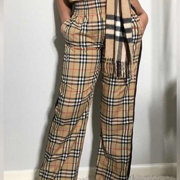 Burberry Pants - NWT Burberry Side Stripe Vintage Check Stretch Cotton Trouser Sz 4/6